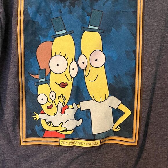 Rick & Morty Adult Swim T-Shirt Youth XL Gray Graphic Cartoon Cosplay Casual * - Picture 4 of 4